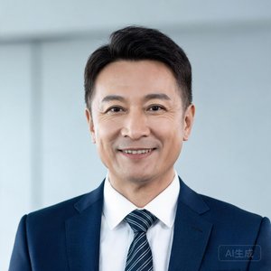 一位40岁左右的男性，穿着西装，自信微笑